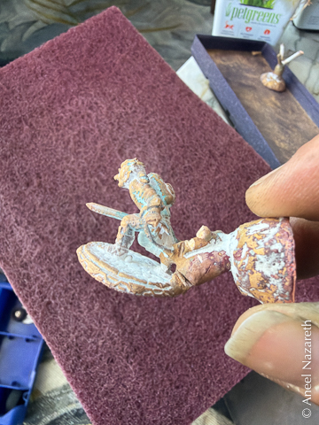 A casting with a bunch of globby sprue metal
